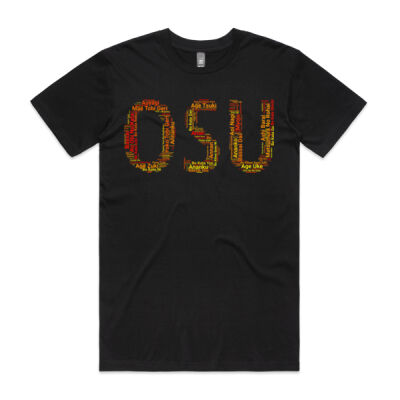 "OSU" Karate WordCloud T-Shirt - Fire Edition (Men's Staple Tee) Thumbnail