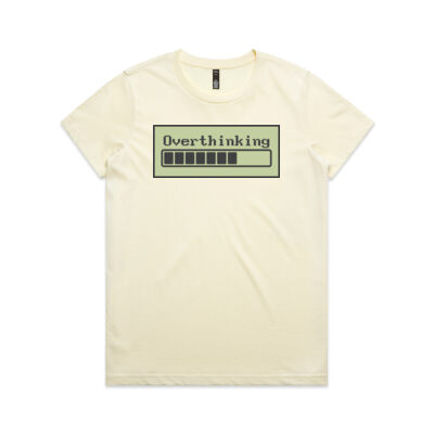 Overthinking Progress Bar T-Shirt (Women's Maple Tee) Thumbnail